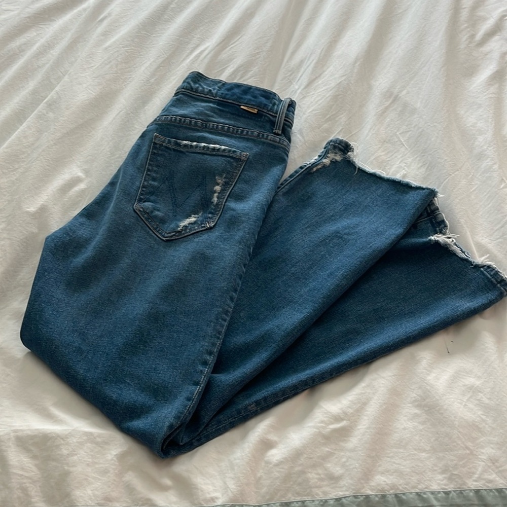 Mother Denim Insider ankle chew Destroyed Bills